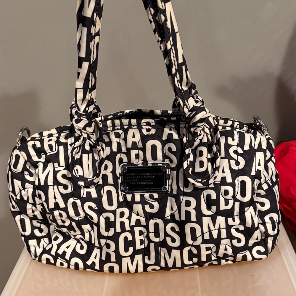 Marc Jacobs Monochrome Lettered Shoulder Bag